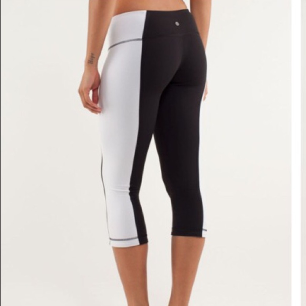 Lululemon Wunder Under Crop Bonded Stripe